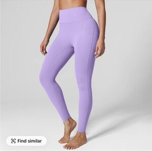 High-Waist Lavender Performance Leggings